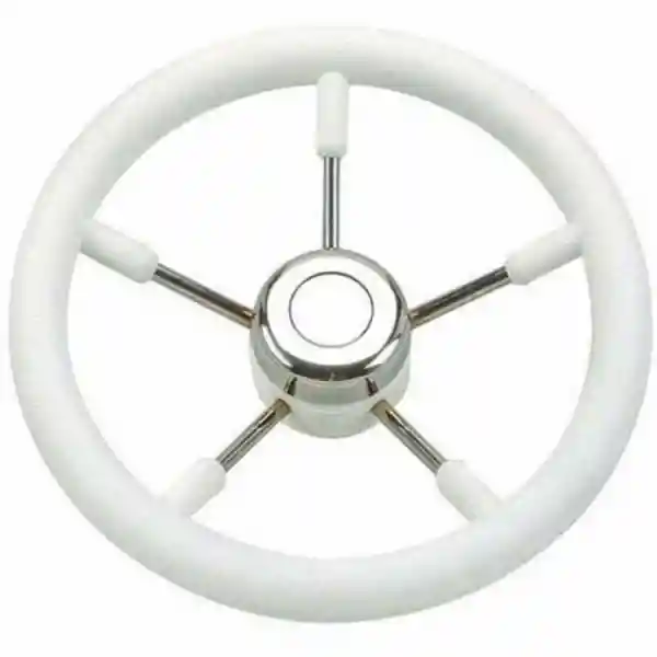 SAVORETTI T9W Plastik Kaplı Beyaz Dümen Simidi - 40cm