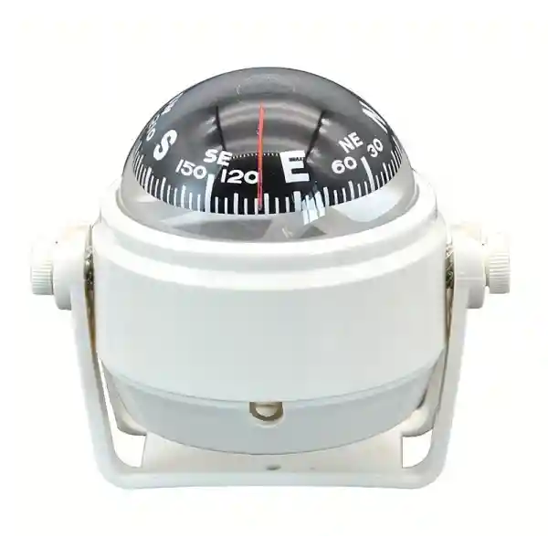 Tekne İçin Marin Küçük Pusula, Ayaklı, Beyaz