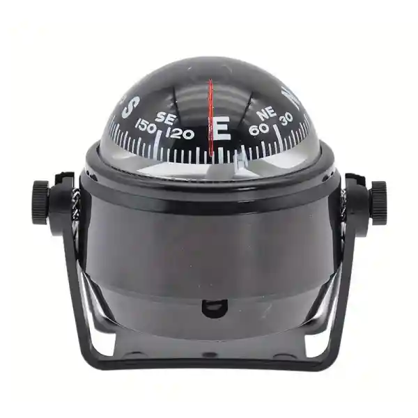 Tekne İçin Marin Küçük Pusula, Ayaklı, Siyah