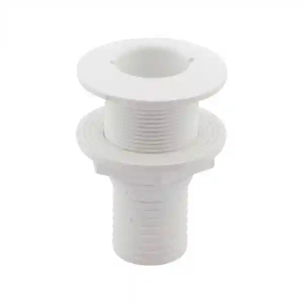 Thru-Hull Fitting 1 1/2, W/Hose Barb Ø 38mm, Beyaz