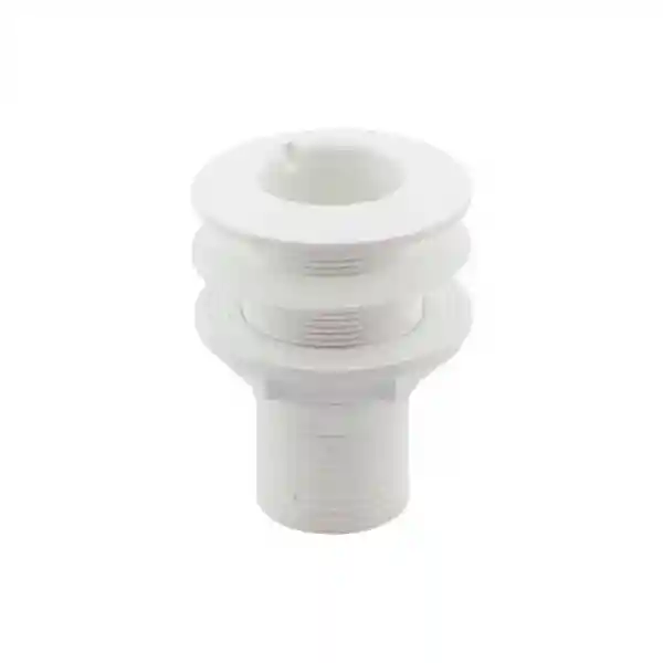 Thru-Hull Fitting 2, W/Hose Barb Ø 51mm & Washer, Beyaz, İso