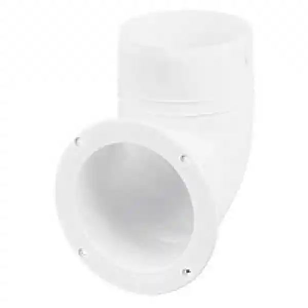 Havalandırma Bağlantısı, Elbow, Ø 102mm, Beyaz