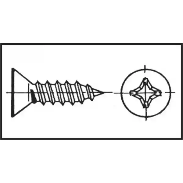 Yıldız Havşa Baş Sac Vida 3,5X16 mm Aısı 316 Dın 7982