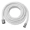 Shower Hose Braid, 3M, 1/2-3/8 Threads, Ø 13mm, Beyaz