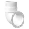 Havalandırma Bağlantısı, Elbow, Ø 76mm, Beyaz