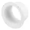 Havalandırma Bağlantısı, Straight, Ø 102mm, Beyaz