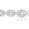 Zincir, Krom 316, Kalibre, İso 4565 / Dın 766, Ç: 8mm