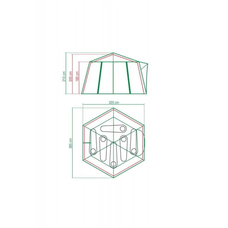 Çadır Polygon6 - 6 Kişilik Aile Çadırı