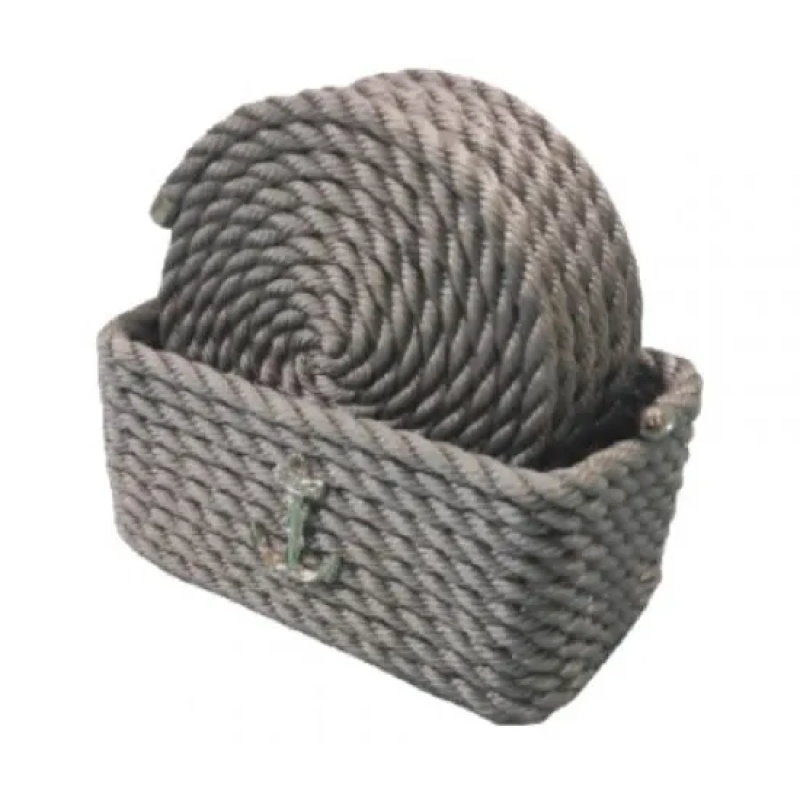 CaptainRA Dikdörtgen Kutulu Bardak Altlığı Gri