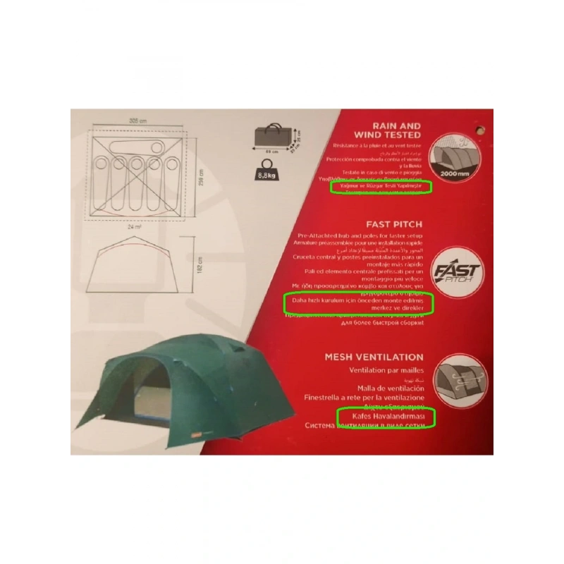 Coleman Darkroom Skydome 6 Kişilik Çadır