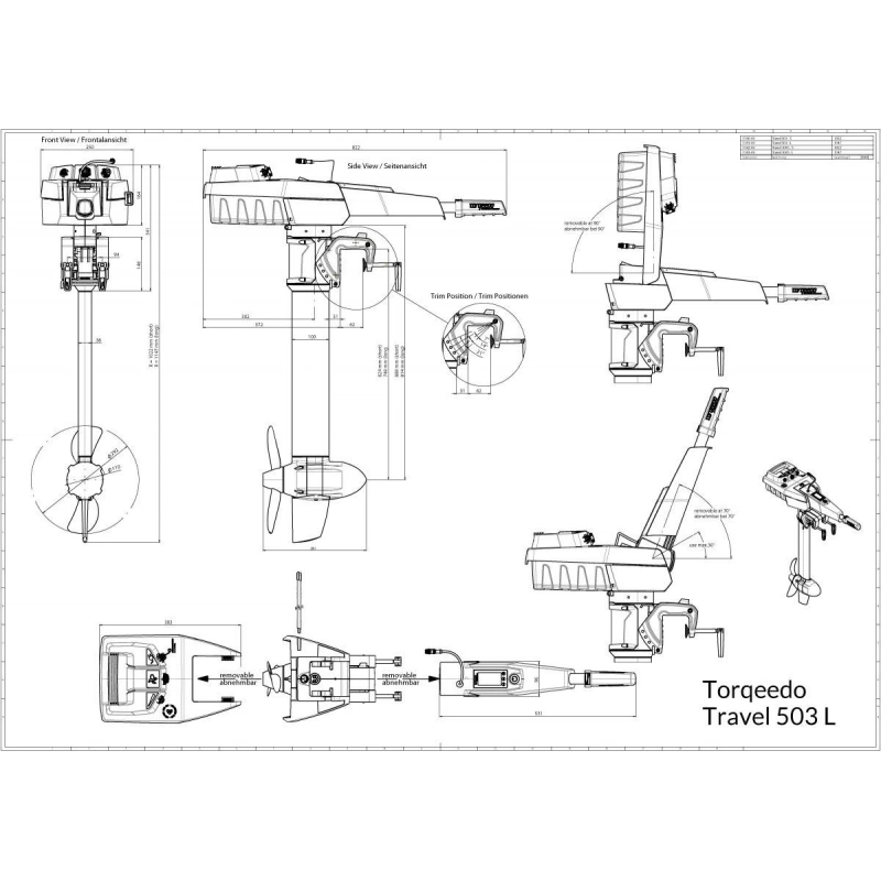 Elektrikli Motor Torqeedo Travel 503 L