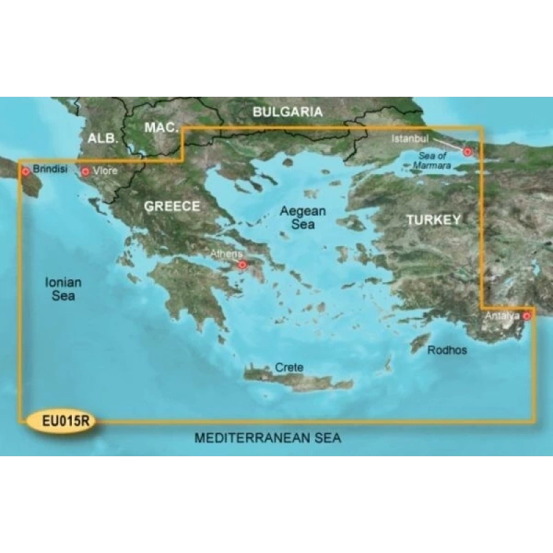 Garmin Bluechart G3 GPS Harita Kartı (Ege/Marmara)