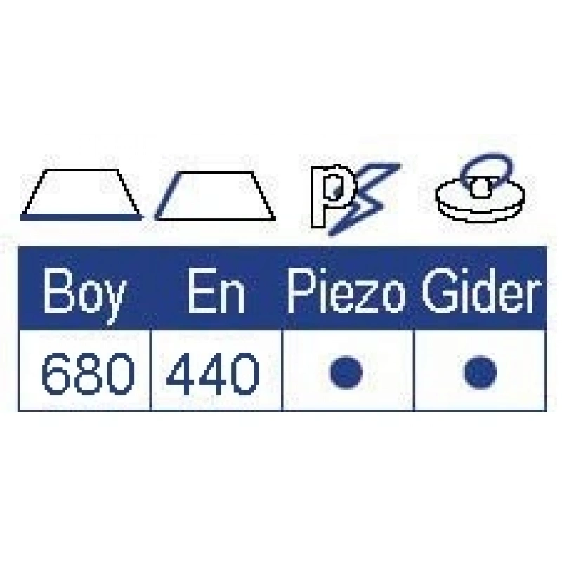 Smev 8323 Serisi Eviyeli Üç Gözlü Gazlı Ocak