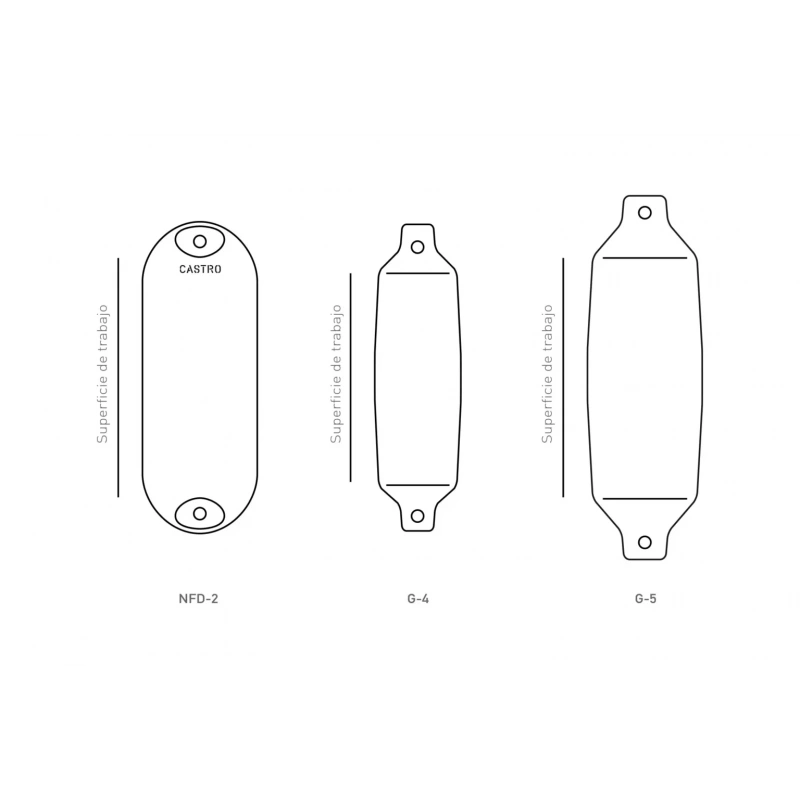 Usturmaça JP2 18x61cm Mavi Castro