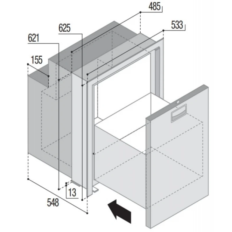 Vitrifrigo Dw90 Rfx Ocx2 Buzdolabi, Pslnmz, 12-24V