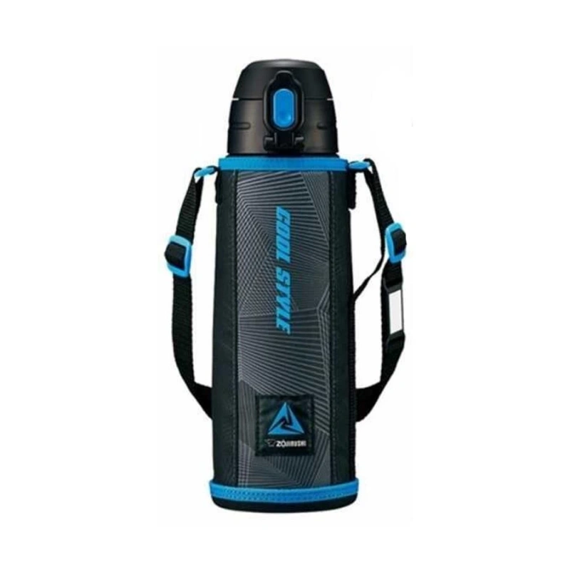 Zojirushi SP-JB10 Askili Vakumlu Termos Matara 1L Renk:Siyah Mavi