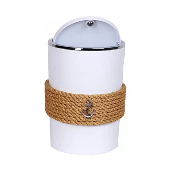 CaptainRA Beyaz Çöp Kovası Krem