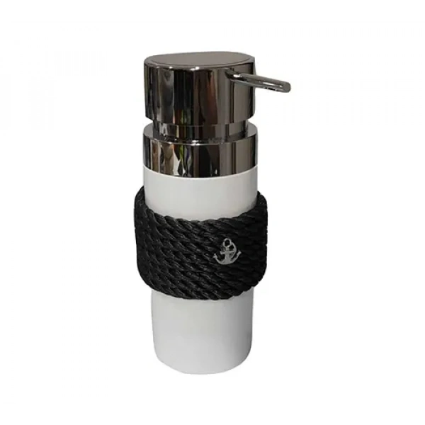 CaptainRA Beyaz Sıvı Sabunluk Siyah