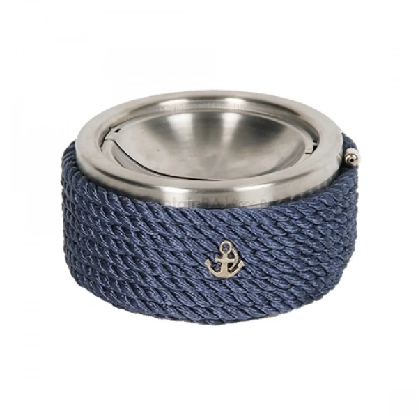 CaptainRA Krom Kapaklı Küllük Lacivert