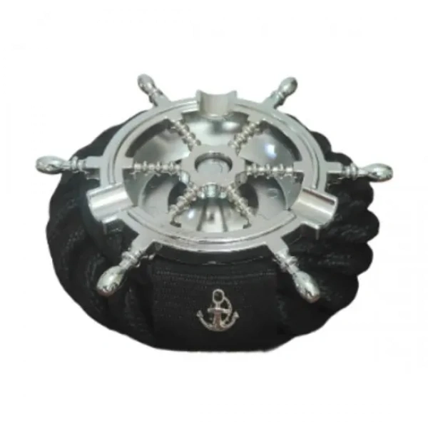 CaptainRA Krom Kaplamalı Dümen Küllük Siyah