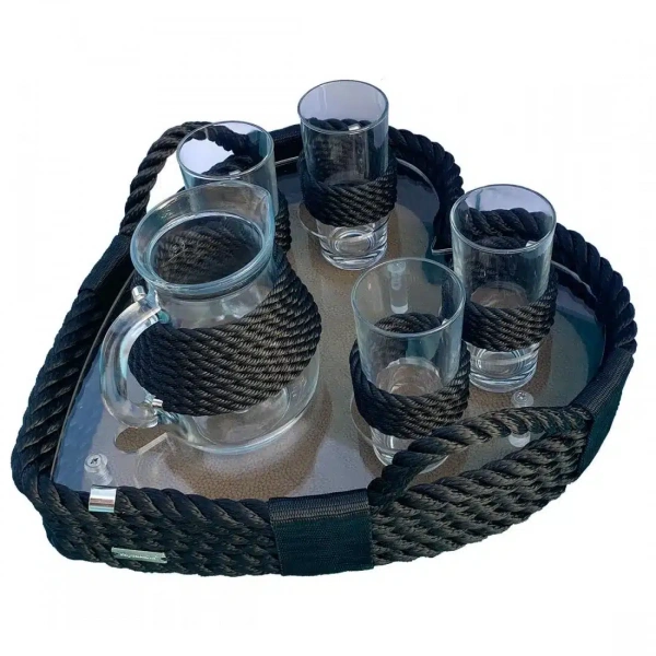 CaptainRA Saki Kalp Tepsi Siyah