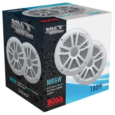 Boss MR6W Marin Hoparlör Seti 165mm 180W Beyaz