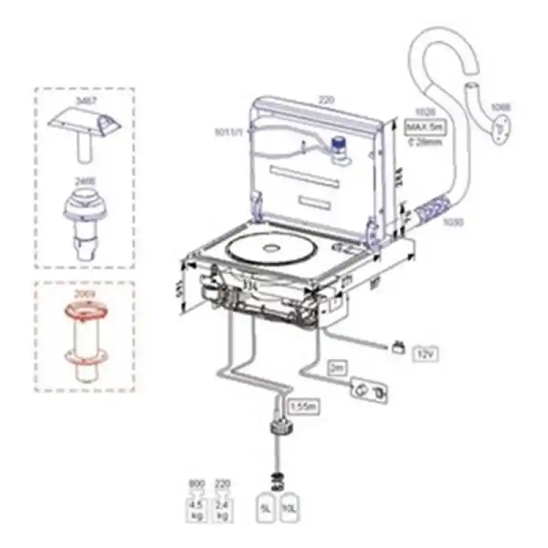 1011/1, 800 modeli için tencere tutucu