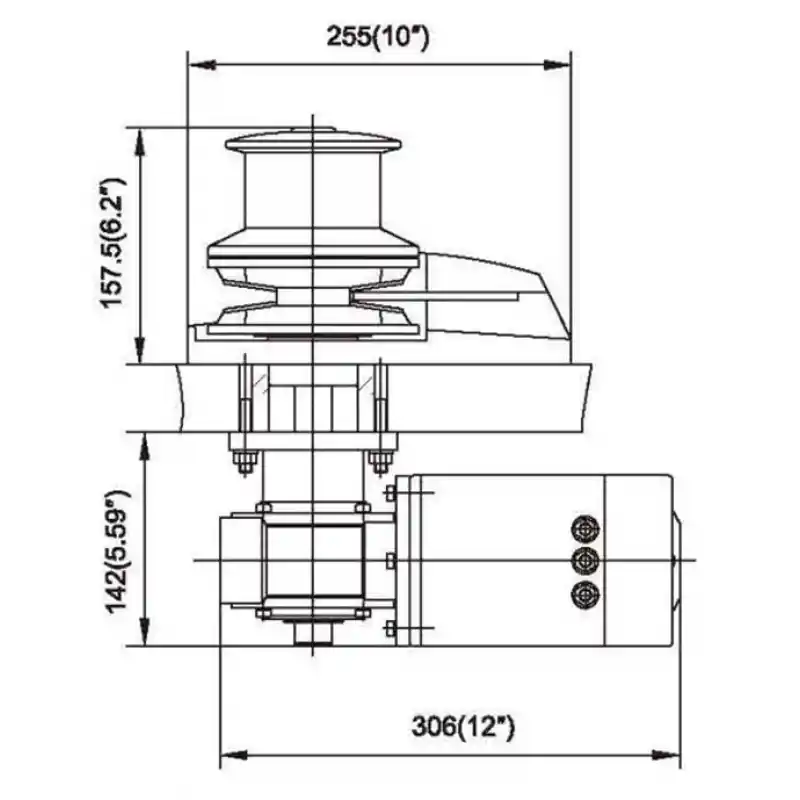 BADA C1524C TAMBURLU IRGAT, 24V - 1500W, 8MM