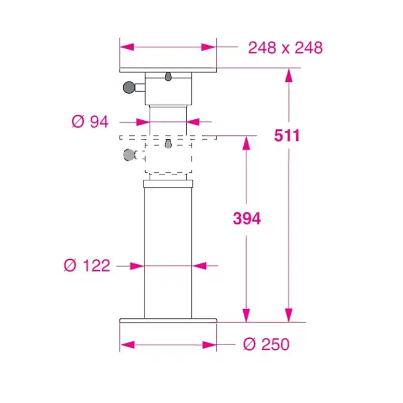 Barka Gazlı oltuk Ayağı - 511 mm