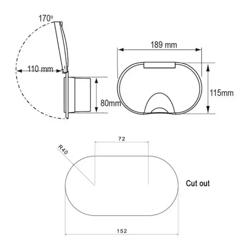 BEYAZ KAPAKLI DUŞ&MİKSER YUVASI, YEDEK