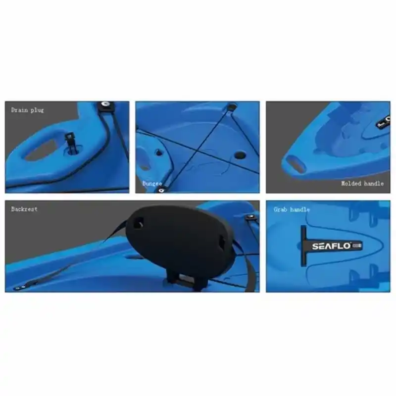 Çift Kişilik Polietilen Yetişkin Kano - Kırmızı