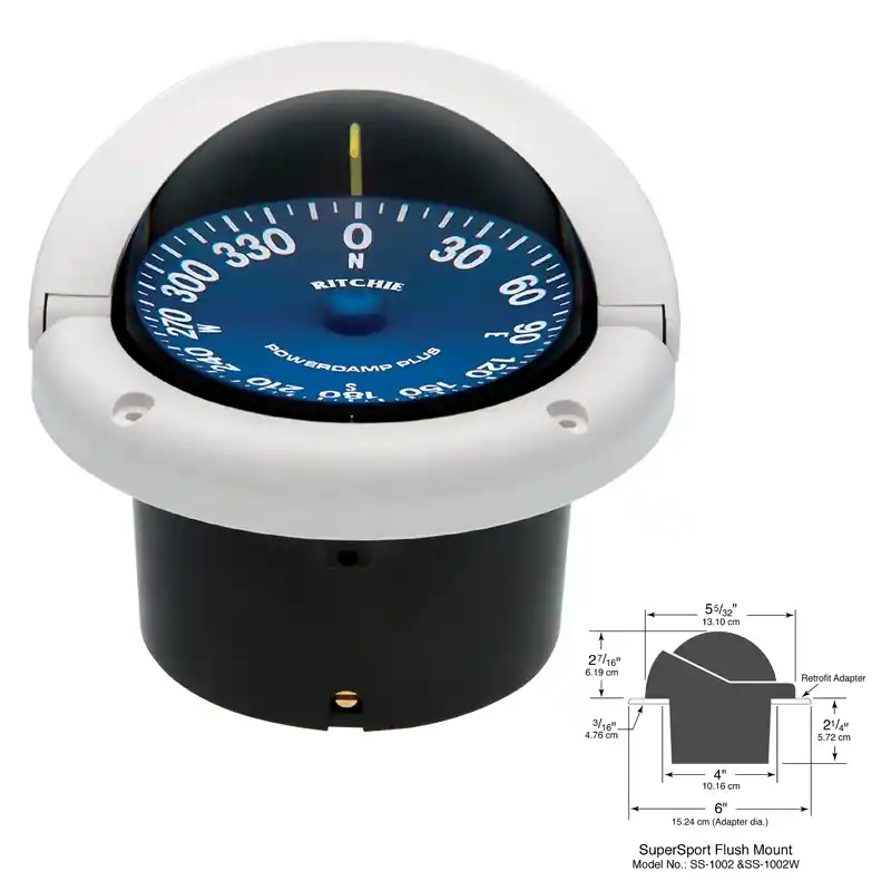 Ritchie Supersport Gömme Tip Tekne Pusulası - 3 3/4 (95mm)