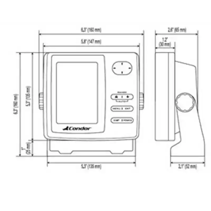 Condor 342 C DC Renkli Ekran Balık Bulucu Türkçe Menü