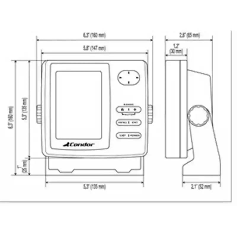 Condor Sonar 345C-DF Renkli Balık Bulucu