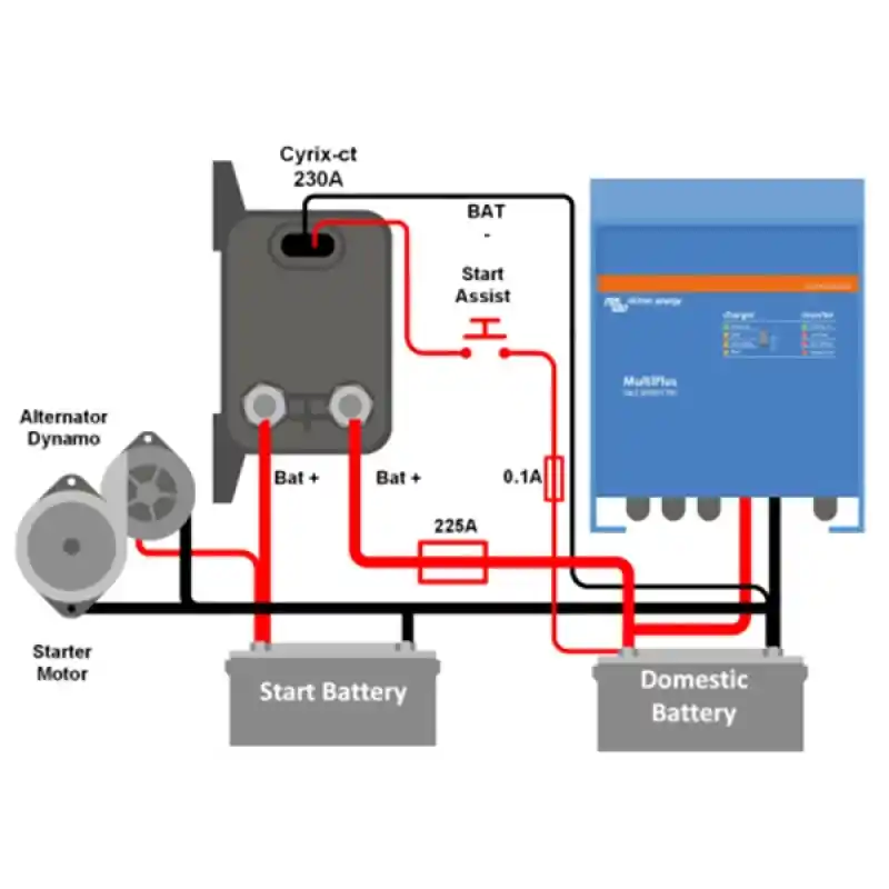 Cyrix-ct 12V/24V 230A Battery Combiner