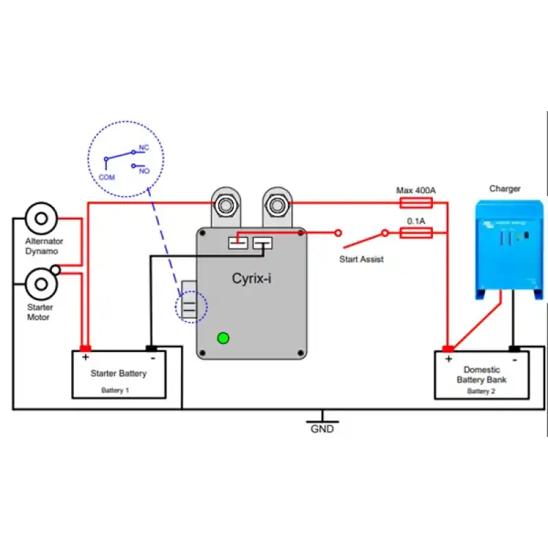 Cyrix-i 12V/24V 400A Battery Combiner