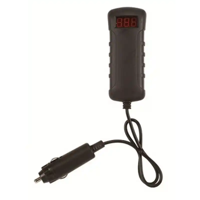 Dijital AKÜ Test Cihazı 5-30V DC, Çakmak Fişli