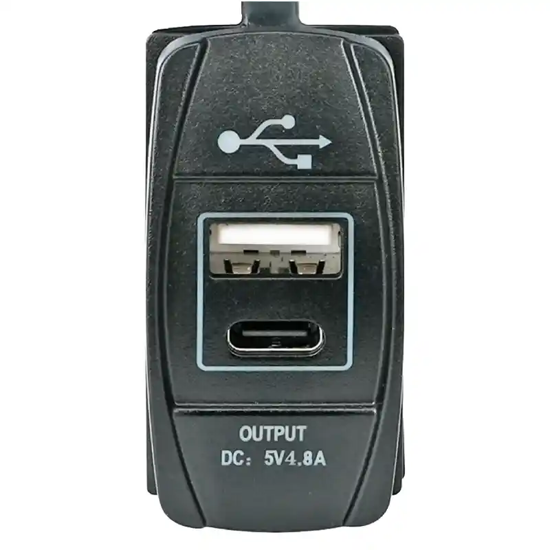 Double Port Current Plug (Usb & C)