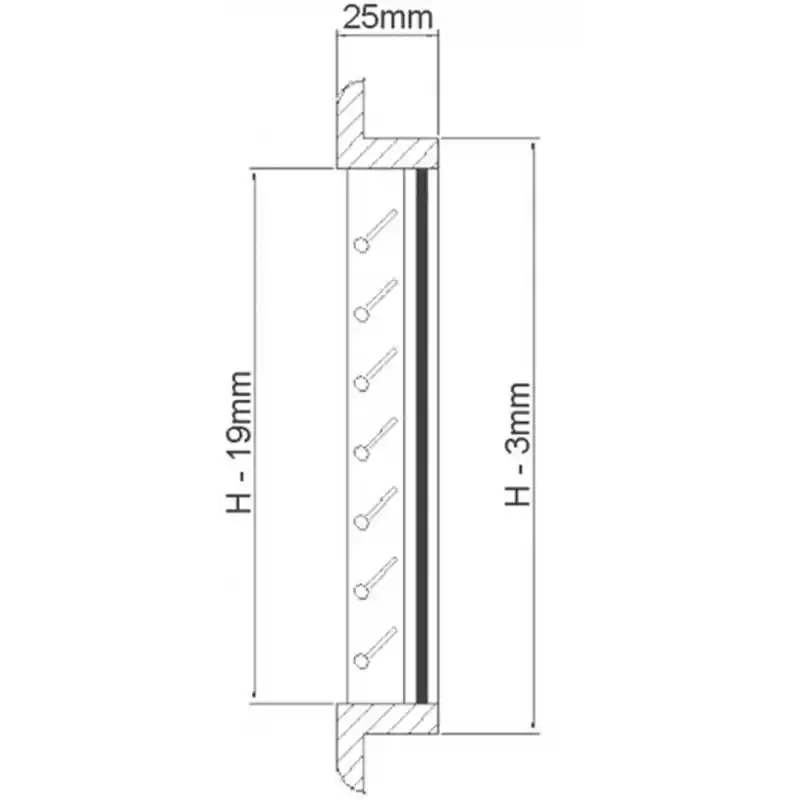 Hava emiş ızgarası. Tik 305X152mm