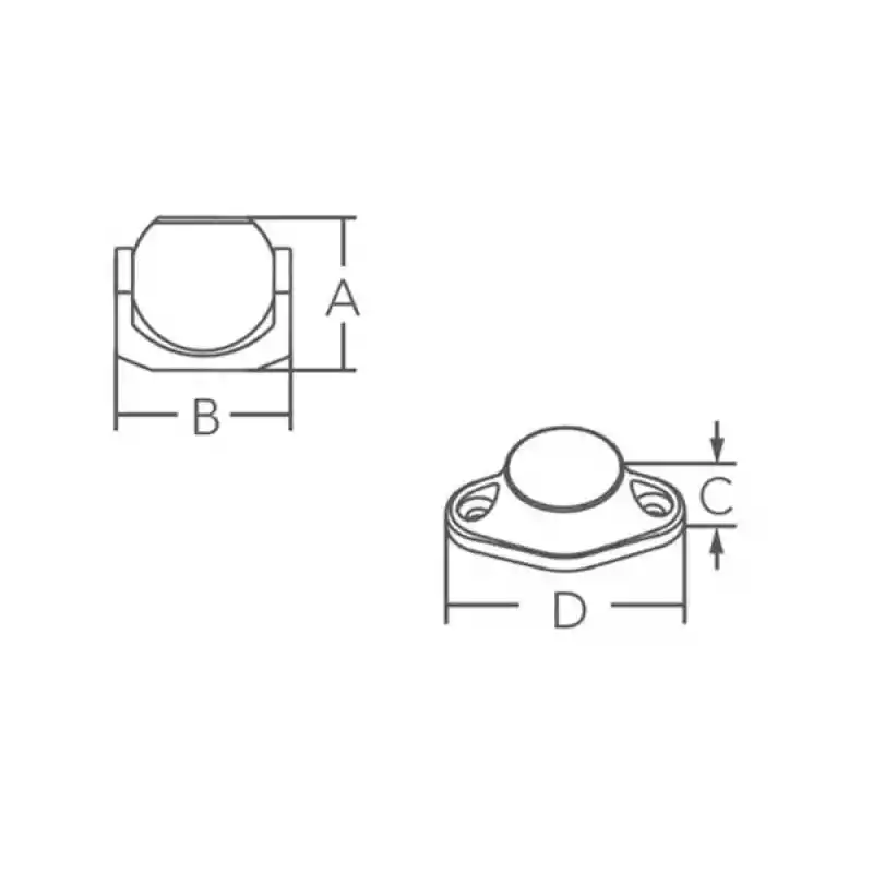 Kapı ve pencere stoperi 34x34mm