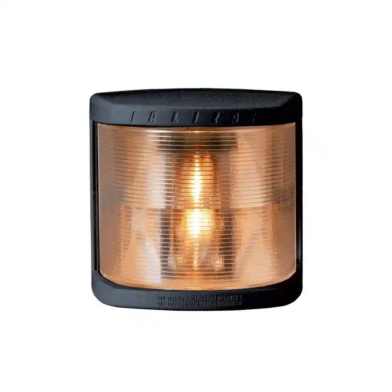 Klasik Led 20 Pruva Feneri 225°, 12-24V, Beyaz (Siyah Gövde)