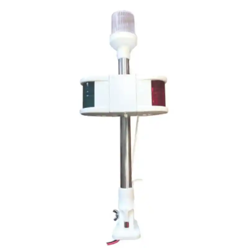  Kombine Işıklı Bayrak Direği 40 Cm, 12V Ampul