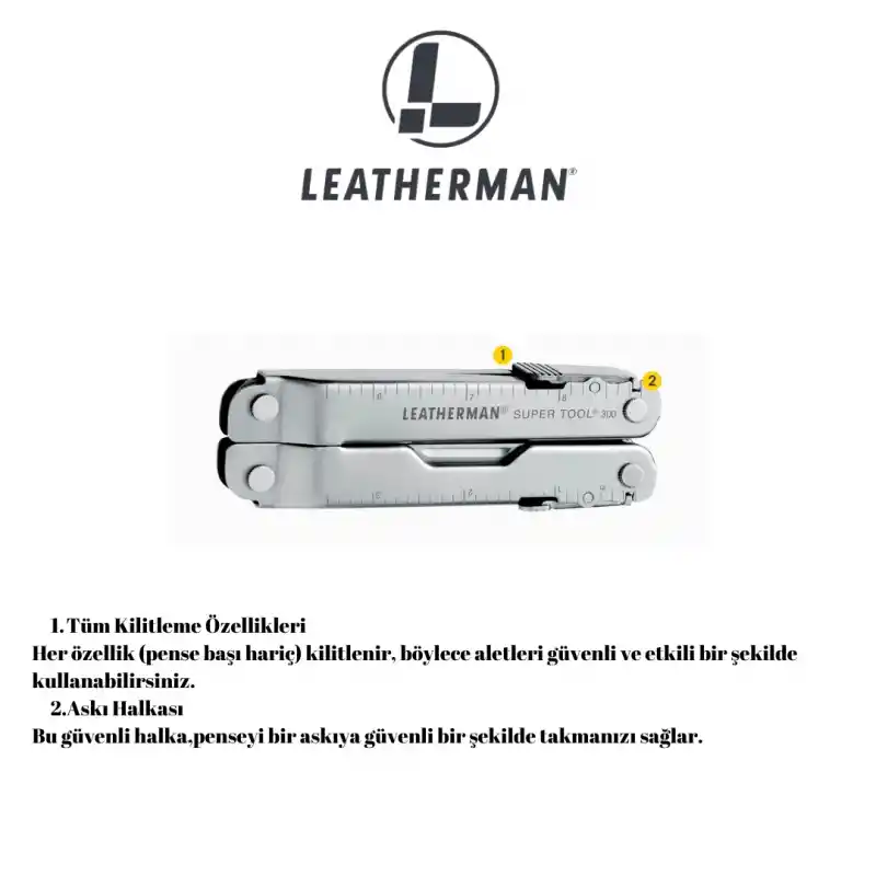 Leatherman Super Tool 300 19 Fonksiyonlu Çakı