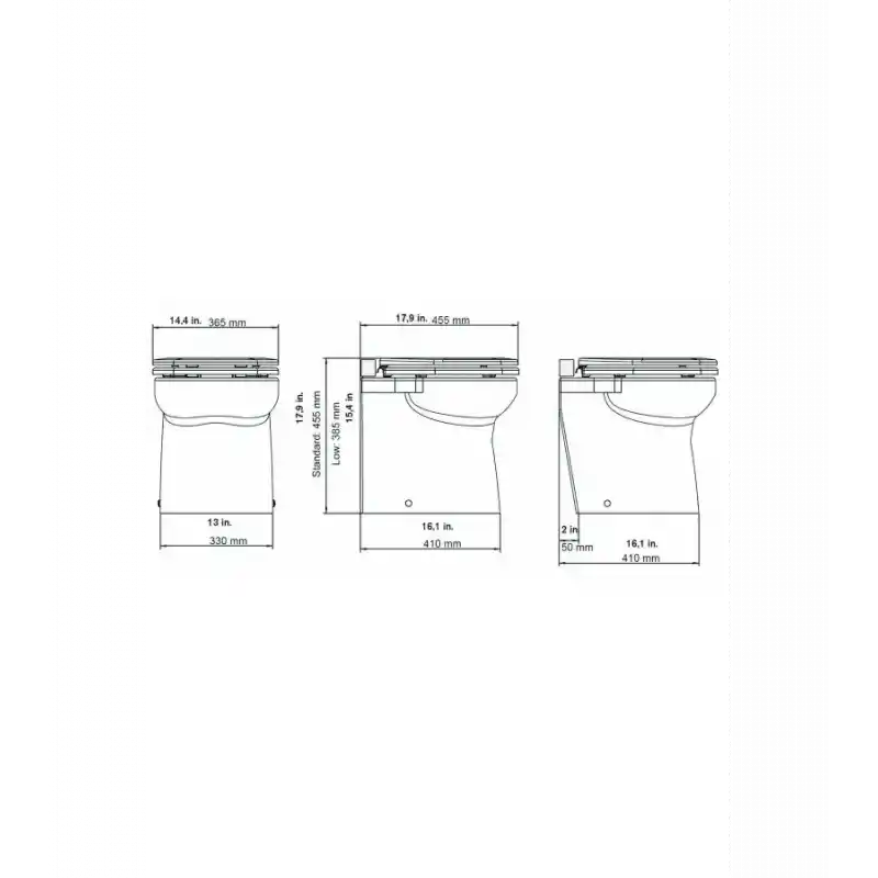 MATROMARINE Vakumlu Tuvalet - 12V