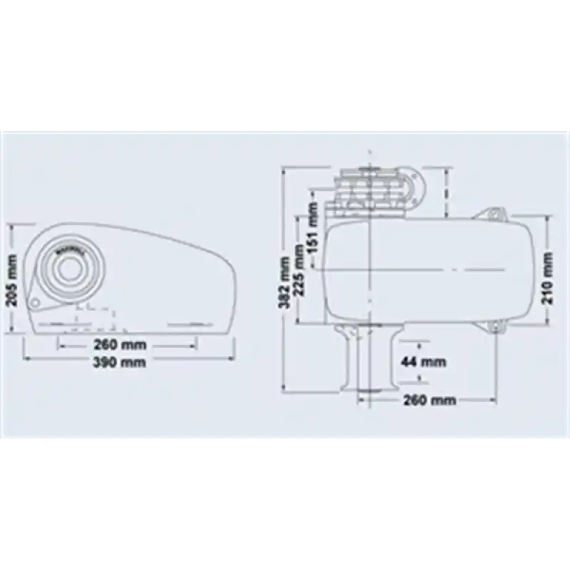 Maxwell HWC Serisi 1200W 24V 10mm Tamburlu Yatay Irgat