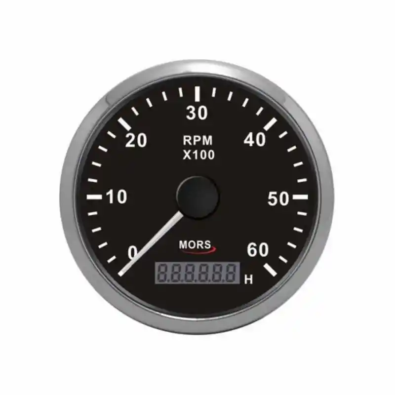 Mors Devir Göstergesi ve Motor Saati 6000rpm - Siyah