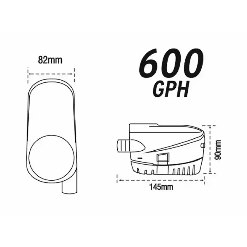 Nuova Rade 12V/600 Gph Otomatik Sintine Pompası