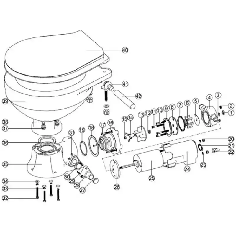 Nuova Rade Elek.Tuvalet için Yedek Parça Seti