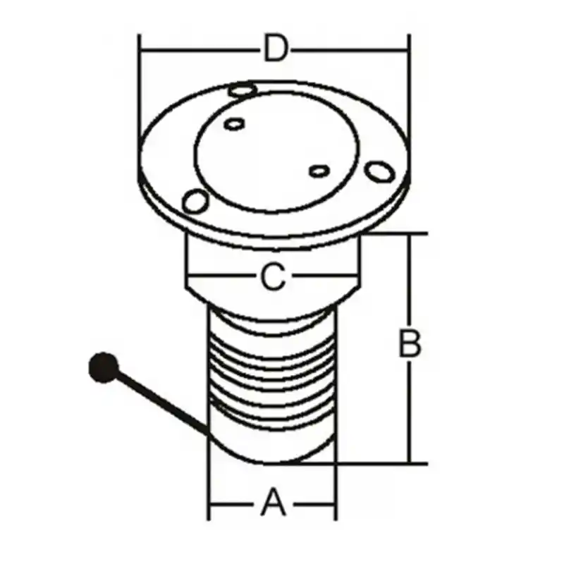 Paslanmaz Çelik Diesel Dolum ağızı 38mm