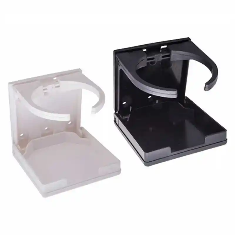  Plastik Katlanır Bardaklık, Ayarlanabilir - Siyah